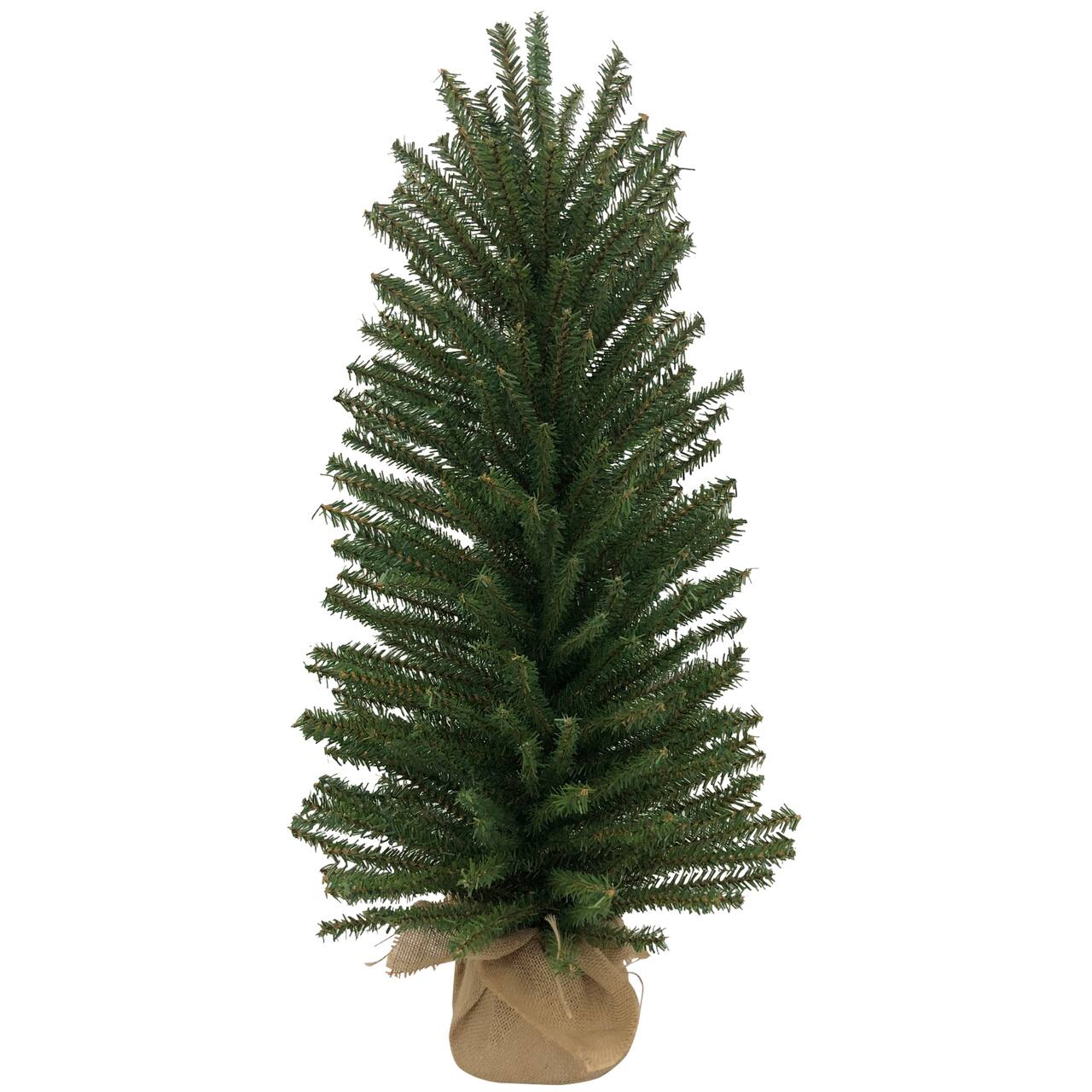 18" Unlit Traditional Scottsdale Mini Pine Artificial Christmas Tree with Burlap Base